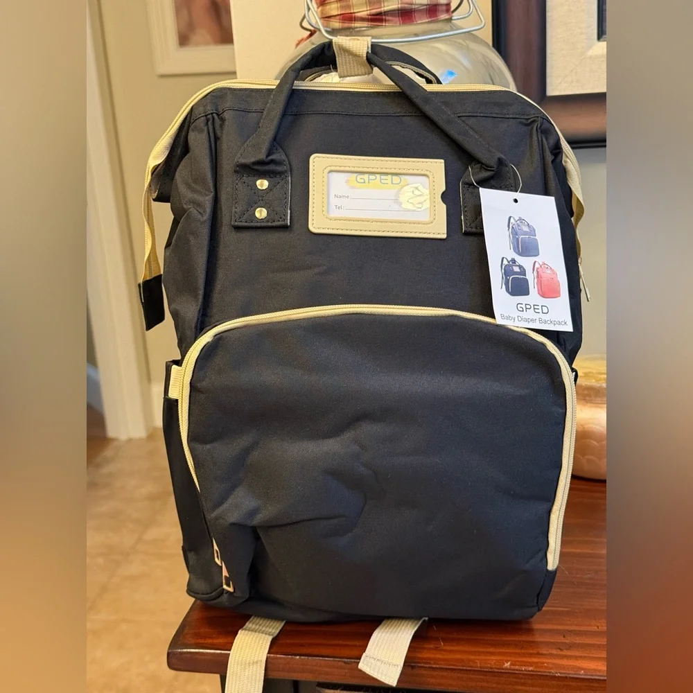GPED Multifunction Diaper Bag Backpack with Insulated Pockets
